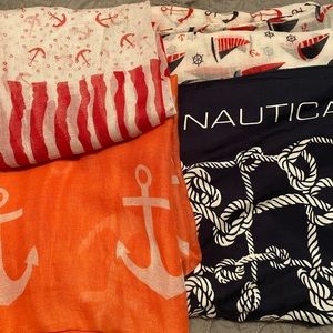 Nautical scarf lot